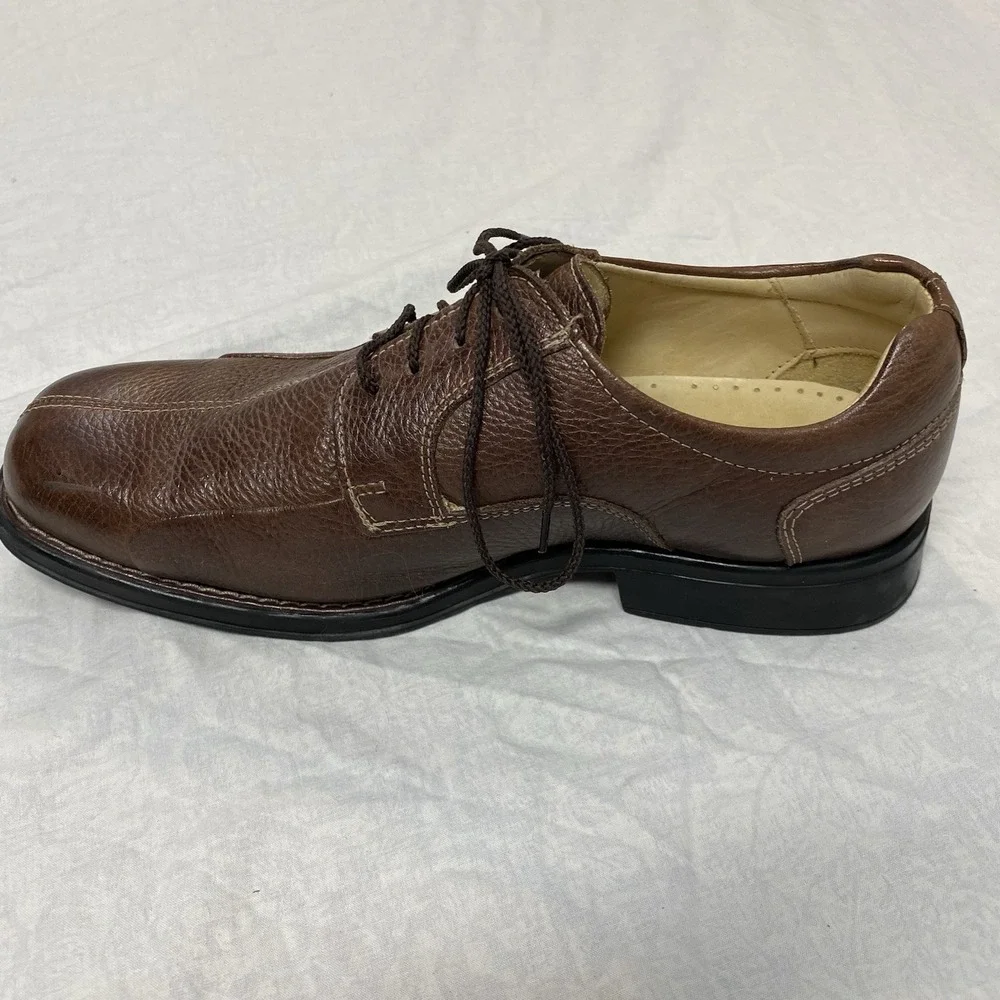 Belvedere Bay Bridge Oxford Mens‎ 10 EEE Brown Leather Comfort Dress Shoes